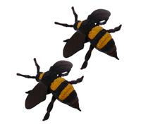 ERINGOGO 2 Pcs Realistic Bee Models Lifelike Enlightenment for Home Decoration Party Use Stylish Artificial Insects for Learning