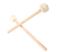 ERINGOGO 2 pcs Wooden Bass Drum Mallet with Felt Head Slip Percussion Drumsticks for Adult Musicians Durable and Comfortable Grip for Various Musical Styles