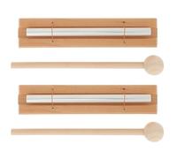 ERINGOGO 2 Set Hand Bell Chime with Mallet for Meditation Yoga and Prayer Durable Reminder Chime for Mindfulness Exercises Safe and Simple Design for Classroom Use