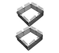 ERINGOGO 2 Sets Black Plastic Mini Fence Model for DIY War Scene and Prison Landscape Realistic Protective Fence for Micro Gardens Flexible Assembly for Military and Defense Dioramas