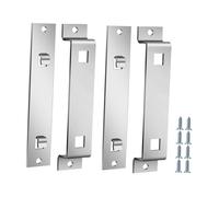 ERINGOGO 2 Sets Durable Stainless Steel Bird Nest Fixing Device Weather Resistant Mounting Brackets for Bird Houses and Wooden Nesting Boxes Easy Installation Rack