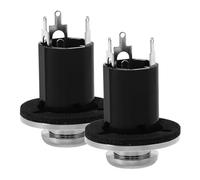 ERINGOGO 2 Sets Guitar Endpin Jacks Jack Endpin Cover for Guitar Output Socket Electronic Socket Plate Wires and Fittings