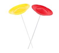 ERINGOGO 2 Sets Juggling Plates with Sticks Lightweight Circus Skill for Beginners and Experts Portable Balanced Design for Indoor Outdoor Entertainment and Performance