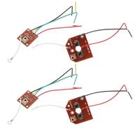 ERINGOGO 2 Sets Mini 27mhz Two-channel Remote Control Module for Rc Vehicle Diy, Electronic Experiment Receiver Board Kit for Wireless Rc Car Assembly and Science Workshop