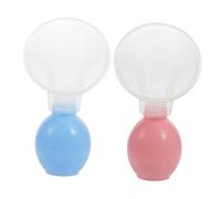ERINGOGO 2 Sets Portable Breastmilk Suction Tool Manual Breastfeeding Supplies for Moms Easy to Clean Durable Reflux Design for Milk Collection and Storage