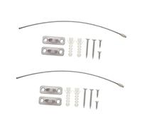 ERINGOGO 2 Sets Stainless Steel Furniture Safety Straps Falling Prevention for Secure Home Use on Drawers and Furniture Kid Safety Kit