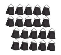 ERINGOGO 20 Sets Outdoor Trampoline Spring Buckles Replacement Metal Triangle Rings Portable Trampoline Accessories for Tightening Mats High Strength Bounce Support