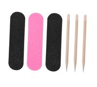 ERINGOGO 200pcs Nail File Set Wooden Cuticle Sticks Manicure Files Buffer Foot for Nail Grooming