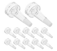 ERINGOGO 200PCS Transparent Ampoule Dropper Tips with Antireflux Design Ergonomic Trumpet Head Vial Nozzles for Precise Liquid Dispensing in Laboratories Clinics and Personal Use