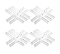 ERINGOGO 20pcs Aluminum Top Hat Slotted Din Rails Corrosion-resistant Mounting Rail Kit for Circuit Breakers Terminal Blocks Industrial and Commercial Electrical Installations