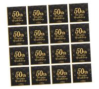ERINGOGO 20pcs Black Cocktail Napkins Funny Birthday Prints for Birthday Celebration Reusable Party Supplies for Men and Women Chic Design for Elegant Dining