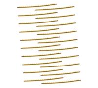 ERINGOGO 20pcs Brass Guitar Fret Wires for Fingerboard Replacement High Strength Fretboard Accessories for Folk Electric Bass and Mandolin String Instruments