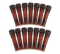ERINGOGO 20Pcs Brown Propagation Test Tubes with Design Leakproof Sampling Tubes for Scientific Experiments Laboratory Sample Storage
