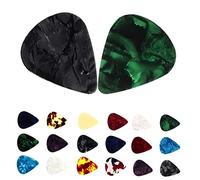 ERINGOGO 20pcs Colored Guitar Picks Multi-thickness Finger Picks for Acoustic Guitars Durable Xylonite Material for Strumming and Playing Random Colors