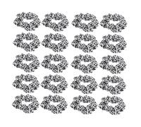 ERINGOGO 20pcs Cow Print Scrunchies Hair Ties Elastic Ponytail Holders Soft Fabric Hair Accessories for Women Decorative Bands for Parties and Daily Wear