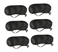 ERINGOGO 20pcs Disposable Sleeping Eye Patch with Elastic Strap Black Travel Eye Shade Blindfold for Men Women Light Blocking Comfort Mask for Hotel Airplane Sleep Aid