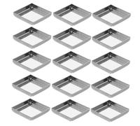 ERINGOGO 20pcs Empty Metal Square Pans for Blush Palette Makeup Organiser Box Refillable Eyeshadow Tray Diy Cosmetic Palette for Eyeshadow Refills