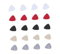 ERINGOGO 20pcs Felt Ukulele Picks Guitar Plectrum Felt Heart Shape Pick for Ukulele Guitar Mixed Colors Music Instrument Random Color