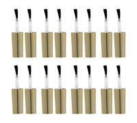 ERINGOGO 20Pcs Gel Nail Polish Bottle Replacement Brushes with Gold Caps - Disposable Nail Dust and Dip Powder Brushes for Manicure and Salon Use, 10Ml