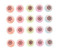 ERINGOGO 20pcs Halloween Eyeball Elastic Balls Creepy Scary Eyes Props for Party Favors and Spooky Decorations Random Color