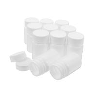 ERINGOGO 20pcs Juicing Bottles Shots Bottles Plastic Capsules Screw Caps for Tablets Medicine Storage