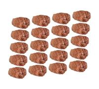 ERINGOGO 20pcs Lifelike PVC Simulated Beef Blocks Realistic Texture Imitation Meat for Sensory Development and Imaginative Kitchen Role Play