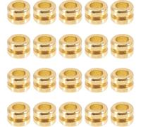 ERINGOGO 20pcs Metal Guitar String Beads for Acoustic Folk Guitars Tail Beads for Improved Note Transition and Fast String Response Premium Accessory