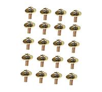 ERINGOGO 20pcs Metal Snare Drum Mounting Screws Gold Color Drum Lug Tension Screws Replacement Set for Drummers