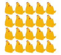 ERINGOGO 20pcs Mini Resin Chicken Figurines Cute Tiny Hen Rooster Statues for Dollhouse Garden Micro Landscape DIY Decoration Desktop Ornament