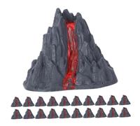 ERINGOGO 20pcs Miniature Imitated Volcano Decor Realistic Volcano Models for Garden Patio and Sand Table Landscaping for Outdoor Scenes and Educational Play