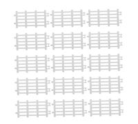ERINGOGO 20pcs Miniature Plastic Garden Fence Set for Dollhouse and Micro Landscape Decoration Small Farm Fencing Accessories for Gardening and Farmyard Play