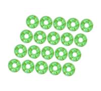 ERINGOGO 20pcs Miniature Swim Rings with Cute Duck Patterns Realistic Dollhouse Ornaments for DIY Micro Landscape Decoration Multipurpose Swimming Ring Props for Miniature Life Scenes