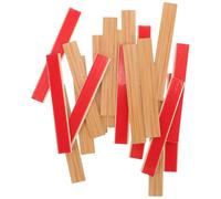 ERINGOGO 20pcs Miniature Wooden Flooring Tiles for Dollhouse Decor, White Wood Grain Pattern, DIY Mini House Accessory for Bjd Dolls and Miniature Kitchen Scenes