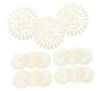 ERINGOGO 20pcs Nail Mixing Palette Wheel with False Tip Samples Non-stick Manicure Bowl for Mixing Plastic Nail Training Wheel for Salon and Home Use