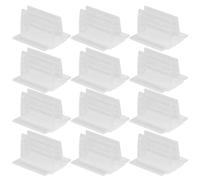 ERINGOGO 20PCS Plastic Shelf Label Holders Foam, 25x25x16mm Soft Tooth Clips for Wire Shelving, Wood and Metal Shelf Tags, Reusable Retail and Supermarket Sign Display