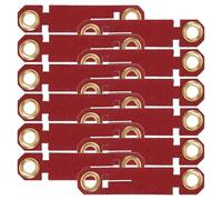 ERINGOGO 20pcs Red Bird Foot Rings for Parrots Poultry Anti-escape Identification Leg Bands with Secure Fit High-visibility Training Aid for Outdoor Fly Activities and Pet Bird Marking