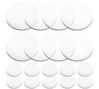 ERINGOGO 20Pcs Single-sided Convex Magnifying Lens for Jewelry Making and Telescopes Clear Acrylic Replacement Magnifier Accessory with Smooth Edges for Enhanced Viewing Experience
