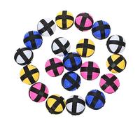 ERINGOGO 20Pcs Small Sticky Wall Balls Dart Game Accessories with Bright Nylon Surface Safe Throwing for Indoor Outdoor Play Enhances Hand Eye Coordination and Motor Skills