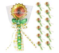 ERINGOGO 20pcs Sunflower Foil Balloons Handheld Summer Party Decorations for Shower Wedding Birthday Supplies with Quick Inflation and Cheerful Floral Design