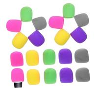 ERINGOGO 20pcs Thickened Microphone Sponge Covers Windshield Noise Reduction Ktv Handheld Mic Accessories for Clearer Sound Recording