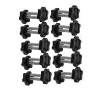 ERINGOGO 20pcs Thread Star Hand Knob Tightening Screws with Plastic Grip Handle for Quick Assembly and Replacement in Machinery Electronics Cabinets