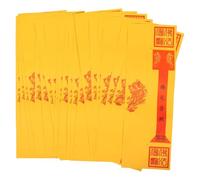 ERINGOGO 20pcs Traditional Chinese Amulet Paper Tube - Yellow Symbolic Spell Paper Holder - Altar Accessory for Cultural Ceremony - Festivals and Ancestor Worship Accessory