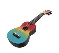 ERINGOGO 21-inch Cartoon Hand-painted Wood Ukulele Set with Backpack, Beginner Boys and Girls Mini Guitar Musical Instrument, 21 Rainbow Design for Travel and Learning