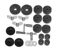 ERINGOGO 23pcs Drum Cymbal Accessory Felt Pads Cymbal Stand Sleeves and Drum Key Replacement Parts for Enhanced Drumming and Quick Installation