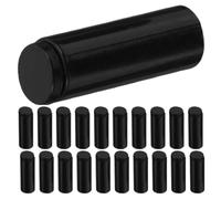 ERINGOGO 24pcs Black Metal Cord Locks for Hoodie Strings and Shoelaces | Zinc Alloy Barrel Shape, 17mm Size with 4mm Opening, Easy DIY Installation for Backpacks and Sneakers