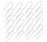 ERINGOGO 24pcs Hot Roller Clips with Securing Pins Curler Clips for All Hair Types and Lengths Heat-resistant Hair Styling Accessories for Unique Curl Creation
