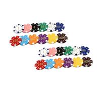 ERINGOGO 24Pcs Mahjong Poker Chips Game Coins Reward Tokens for Math Learning and Behavior Rewards Sturdy Material for Family Fun and Classroom Use