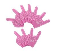 ERINGOGO 24pcs Mini Foam Cheerleading Fingers DIY Blank Foam Hand Props for Sports Events Football Party Favors Team Spirit Accessories