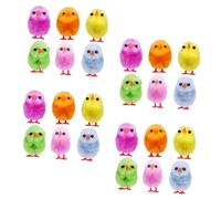 ERINGOGO 24pcs Mini Plush Chick Decorations Soft Easter Chicks for Home Decor Party Favors DIY Crafts Cute Chicken Playthings for Festive Celebrations