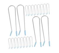 ERINGOGO 24pcs Replacement Hot Roller Clips for Electric Curlers Nonslip U-shaped Hair Curler Clamps for Rapid Curl Formation Heat-resistant Design for Home and Professional Styling